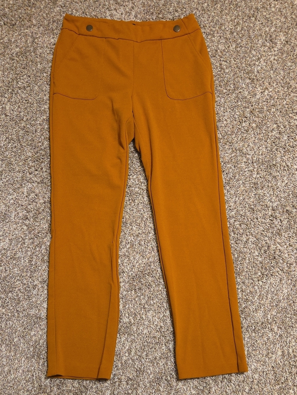 Soho Apparel Mustard Pull On Straifht Leg Pant